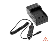 Halcyon Brand 600 mAH Charger with Car Charger Attachment Kit for Panasonic DMW BCK7 and Panasonic Lumix TS20 DMC FT20 DMC SZ7 DMC SZ5 DMC SZ1 DMC FP5 DMC