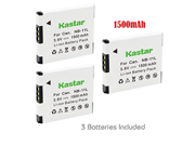 Kastar Battery 3 Pack for Canon NB 11L CB 2LD CB 2LF work with Canon PowerShot A2300 IS A2400 IS A2500 A2600 A3400 IS A3500 IS A4000 IS ELPH 110 HS