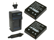 Wasabi Power Battery 2 Pack and Charger for Pentax D LI106 and Pentax MX 1 X90