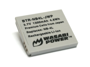 Wasabi Power Battery for Canon NB 4L and Canon PowerShot SD30 SD40 SD200 SD300 SD400 SD430 SD450 SD600 SD630 SD750 SD780 IS SD940 IS SD960 IS SD100