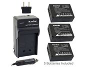 Kastar Battery 3 Pack and Charger Kit for Fujifilm NP W126 and BC W126 work with Fujifilm FinePix HS30EXR FinePix HS33EXR FinePix HS50EXR FinePix X A1 Fin