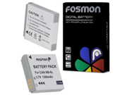 Fosmon NB 6L 1600mAh Replacement Battery Pack for Canon Powershot SX260 HS S95 D20 SX500 IS D10 SD1300 IS SD1200 IS S90 Elph 500 HS SX240 HS SD4000 IS