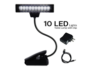 eTopLighting 10 LED Super Bright Lamp Orchestra Music Stand Light Clip On Book Reading Desk Travel Light APL1314