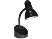 LUXO CORP L9088 Organizer Incandescent Desk Lamp 16quot; High Black