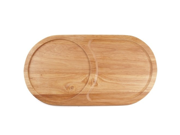 Oval Wooden Snack Serving And Cutting Board