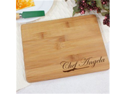 Engraved Chef Bamboo Cheese Board