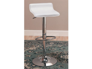 White Adjustable Barstools Set of 2 by Coaster Furniture