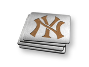 MLB New York Yankees Boasters Heavy Duty Stainless Steel Coasters Set of 4
