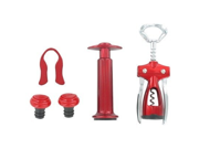 Pedrini 5 Piece Bar Tools Gift Set Red