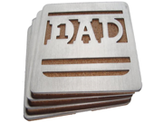 Sportula Products Boasters Stainless Steel Coasters DAD