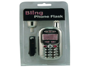 Island Dogs Bling Cell Phone Flask Pink