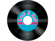 Rock Roll Record Coasters Party Accessory 1 count 8 Pkg