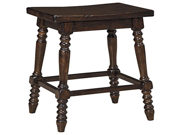 Signature Design by Ashley D608 124 Vintage Casual Counter Height Barstool Dark Brown