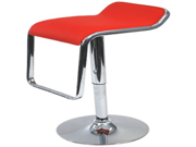 Fine Mod Flat Bar Stool Chair Red