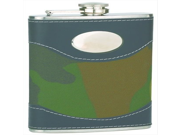 FJX Wholesale HFL W008M 8oz Camouflage Engrave Stainless Steel Hip Flask