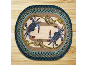 Capitol Importing 65 359BC Blue Crab 20 in. x 30 in. Oval Patch