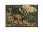 Roaming High Country Elk Wildlife Rug 36 x52 Associated Weavers 321 Novelties Area Rugs
