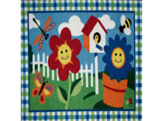 Fun Rugs Olive Kids Collection 19 x29 Happy Flowers Area Rug
