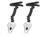 5 Long Snake Shaped Head And Flexible Neck Clip On Led Book Light Pack of 2 Pcs.