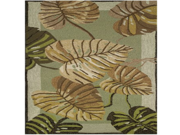 Homefires Philodendron Indoor Hand Hooked Area Rug 26 by 60 Inch