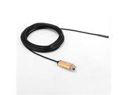 KKMOON 8mm 5m 2 in 1 Mini USB Endoscope Borescope Inspection Camera for Android Phones PC Gold
