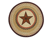 Capitol Earth Rugs 27 Primitive Round Area Rug Barn Star