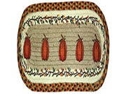 Earth Rugs 49 ST222 Harvest Pumpkin Printed Oval Stair Tread 8.25 by 27