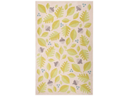 Jaipur Contemporary Floral Leaves Fabric Iconic By Petit Collage Area Rug 2 x 3 Birch Citronelle