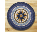 Compass 27 Round Braided Area Rug Carpet Mat by Capitol Importing Company
