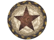 Earth Rugs 31 IC051GS Star Round Printed Coaster 5 Gold