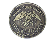 Montana Silversmiths Duck Commander Duckaholics Anonymous Oval Heritage Attitude Buckle Brass Plated 3.375 X 2.5