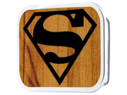 Superman DC Comics Superhero Wooden Shield Logo Rockstar Belt Buckle