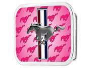 Ford Automobile Company Pink Back Mustang Logo Fun Rockstar Belt Buckle