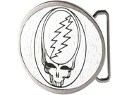 Grateful Dead Psychedelic Rock Band Lightning Bolt Skull Rockstar Belt Buckle