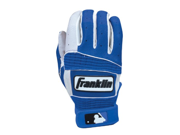 Franklin Sports Adult MLB Neo Classic II Series Batting Gloves Pair Royal White Small