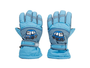 1Pair Breathable Anti slip Winter Warm 8 10 Years Children Kids Ski Skating Gloves Sky Blue