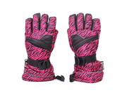 Anti slip Waterproof Womens Invisible Zipper Breathable Snow Sport Ski Gloves