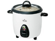 Rival RC101 5 Cup uncooked resulting in 10 Cup cooked Rice Cooker with Steaming Basket White Black