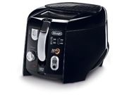 Delonghi COOL TOUCH Electric Deep Fryer with All NEW Tilted Rotating Basket Features Adjustable Thermostat and Digital Timer Easy Clean Oil Drain System