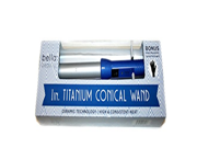 Bella Beauty 1in Titanium Conical Wand Blue Silver