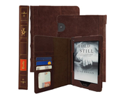 KHOMO Brown Book Style Leather Case for Amazon Kindle Voyage
