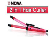 2 in 1 Hair Beauty Set Hair Curlers and Hair Straightener