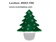 Leviton Led Holiday Nightlight 120 V Christmas Tree Design Green