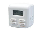 Woods 50029 Indoor 7 Day Astronomical Timer Programmable 2 Outlet Grounded
