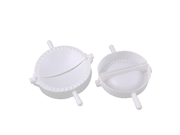 uxcell® Plastic Chinese Kitchen Dumpling Making Mold Mould Maker 2pcs White