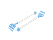 uxcell® Plastic Claw Retractable Back Scratcher Massager 15 Inch Long 2PCS
