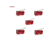 Bluesky 20 Pcs Miniature Micro Limit Switch Long Simulated Hinge Roller Arm Momentary SPDT Snap Action CNC LOT XSS 5GL13