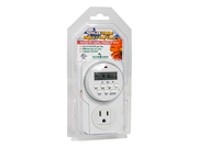 Hydrofarm 7 Day Grounded Digital Programmable Timer 1725W 15A 1 Minute On Off 8 On Off Cycles
