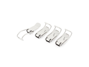 uxcell® Cabinet Boxes Case Spring Loaded Toggle Latch Hasp Silver Tone 4pcs