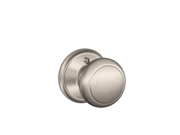 Schlage F170 AND Andover Single Dummy Door Knob from the F Series Satin Nickel